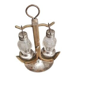 Vintage Vanstyle Specialties Anchor Salt Pepper Shaker Set Hanging Lantern USA